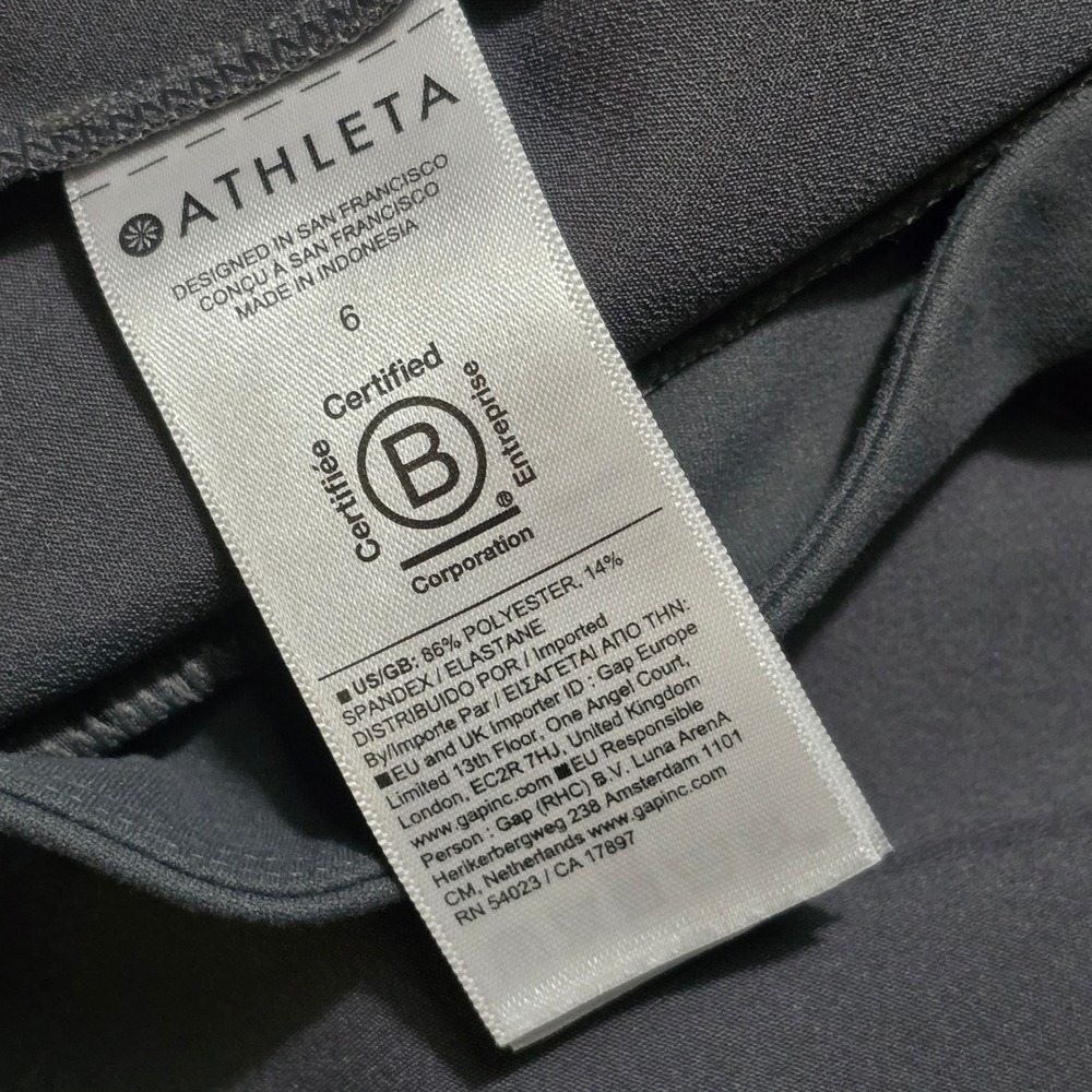 Athleta Endless Pants Straight Leg Womens Active Travel Trousers Grey Size 6 - Picture 7 of 10